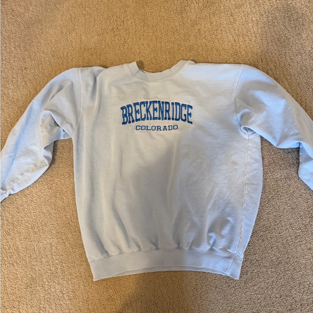 Breckenridge Colorado Light Blue Sweatshirt